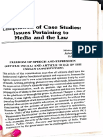Case Laws of Media Law