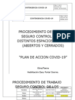 P-SSO-05 Procedimiento Control de Los Distintos Espacios de Obra CoVid-19