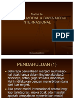 Materi 14 Struktur Modal Dan Biaya Modal Internasional