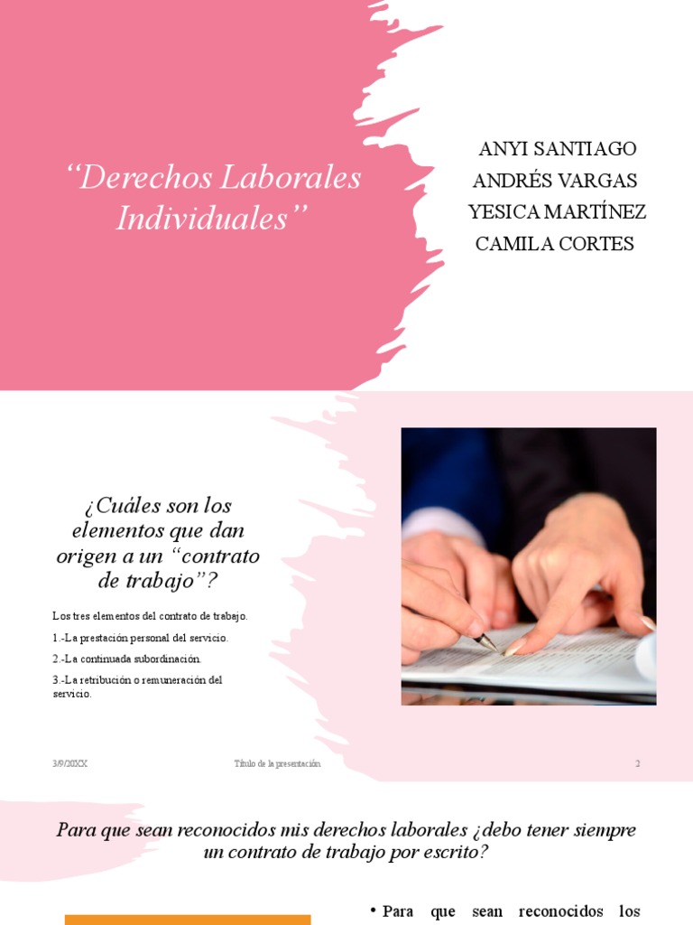 Derechos Laborales Individuales | PDF | Salario | Derecho laboral