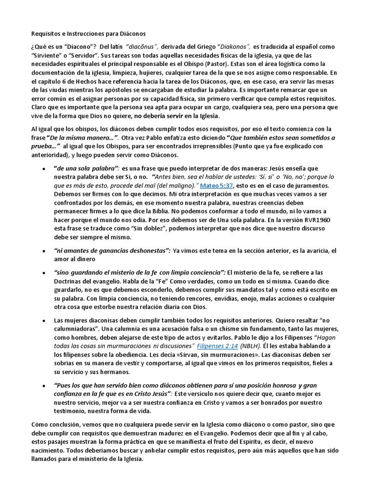 Requisitos e instrucciones para di conos pdf di cono fe