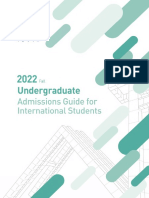 Reference Guide For Undergraudate Admissions Fall 2022