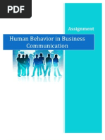 Human Behavior in Business Communication