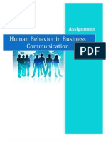 Human Behavior in Business Communication