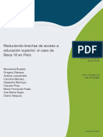 Reduciendo Brechas de Acceso A Educacion Superior El Caso de Beca 18 en Peru