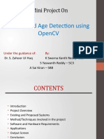 Mini Project On: Gender and Age Detection Using Opencv