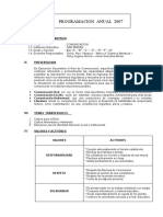 Programacion Anual 2007: Datos Informativos