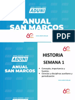 Anual San Marcos - Historia Semana 01