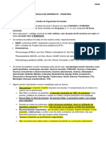 Escala do Internato de Pediatria com Rodízios em Enfermaria, Ambulatórios e Pronto Socorro