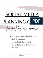 Social Media Planning Guide: For Small Business Owners