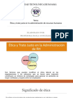 Ética y trato justo en la administración de recursos humanos