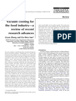 Vacuum Cooling For The Food Industry-A Review of Recent Research Advances