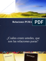 Charla # 9. Relaciones Puras