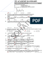 Sohail: Physics, Class Test (CH