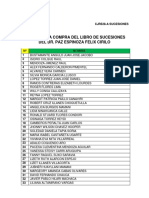 Lista para La Compra Del Libro de Sucesiones Del Doctor Felix Paz