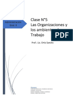 Clase #5 - Las Organizaciones y Los Ambientes de Trabajo