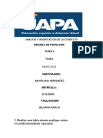 Ana Mayra - 10 - Trimesre - Tarea 4 - ANALISIS Y MODIFICACION DE LA CONDUCTA