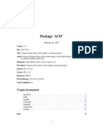 Package ACD': R Topics Documented