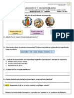 Ficha de Aplicación N°3 - Inmaculada Concepción