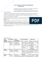 Instrumntos de Evaluación Educativa Estandarizada Cuadro Comparativo