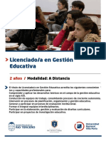 INFORMACIÓN LICENCIATURA GESTIÓN EDUCATIVA