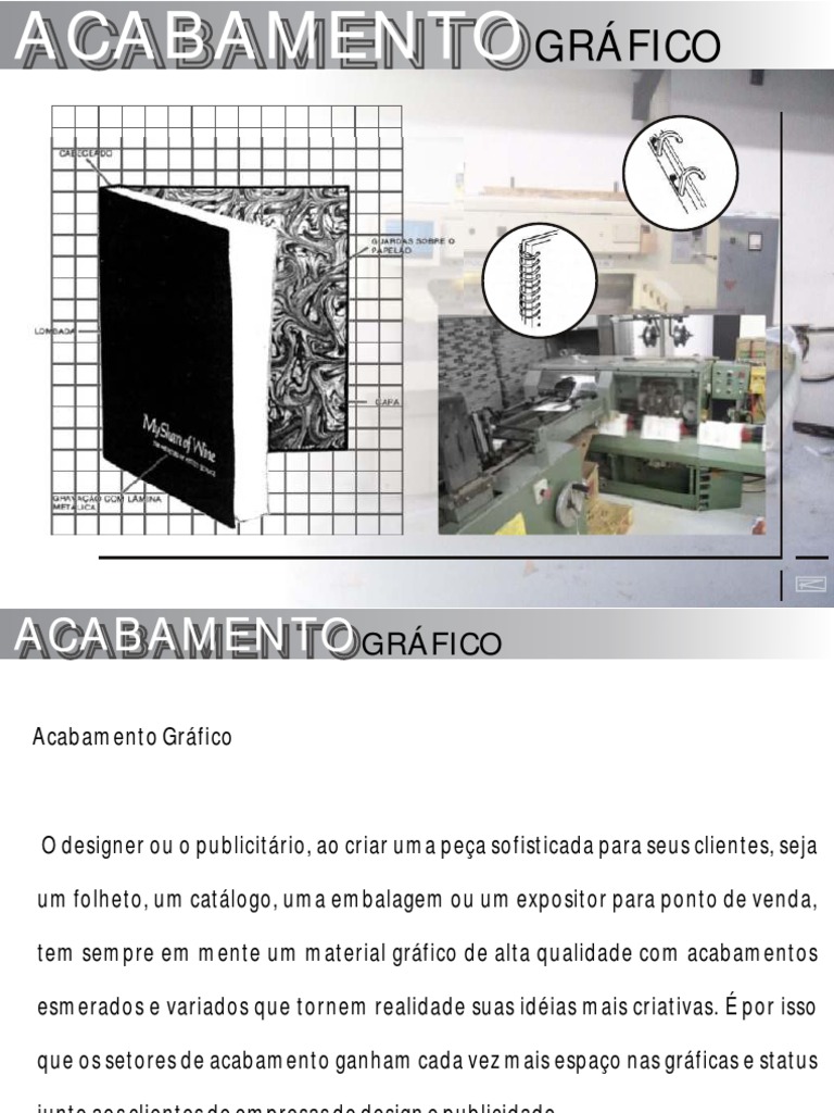 Acabamentos Gráficos em Impressão | PDF