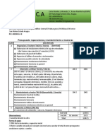 Presupuesto Agricola