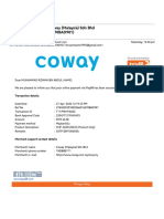 Unified Email - Payment Confirmation Coway (Malaysia) Sdn Bhd (2704202201832566016370BAD901)