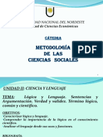 Lógica y Lenguaje en las Ciencias Sociales