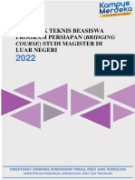 Petunjuk Teknis Beasiswa Program Bridging Course Studi Magister LN 2022