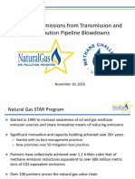 Methane Emissions From Transmission and Distribution Pipeline Blowdowns