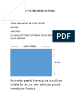 Materiales y Herramientas para Modelado