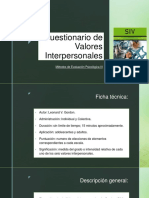 Cuestionario de Valores Interpersonales - Anotaciones Clases 31/05