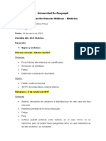 Examen. Caso Clínico