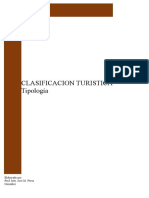 Clasificación y Tipos de Turismo