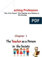 Lesson 1 The Teacher As A Person in The Society