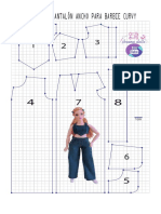 Crop Top y Pantalon para Barbie Curvy