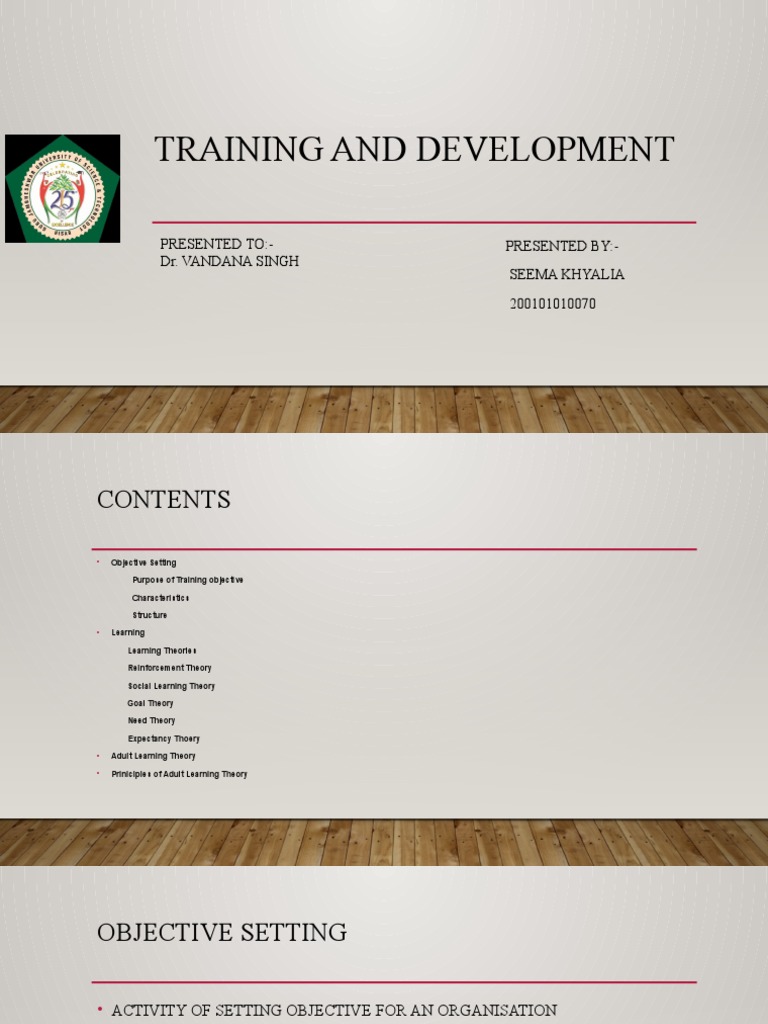 Principles of Learning in Training | PDF | Motivation | Motivational