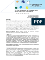 Design Thinking Na Formação de Professores Como Estratégia Pedagógica de Imersão