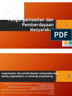 Pengorganisasian Masyarakat & Pemberdayaan