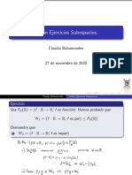 Clase 17 Ejercicios Algebraii