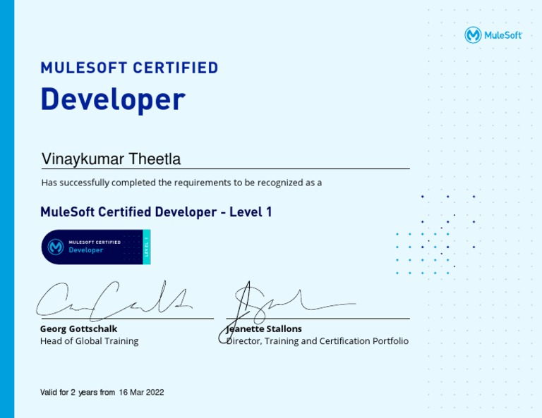 MuleSoft Certified Developer Level 1 | PDF
