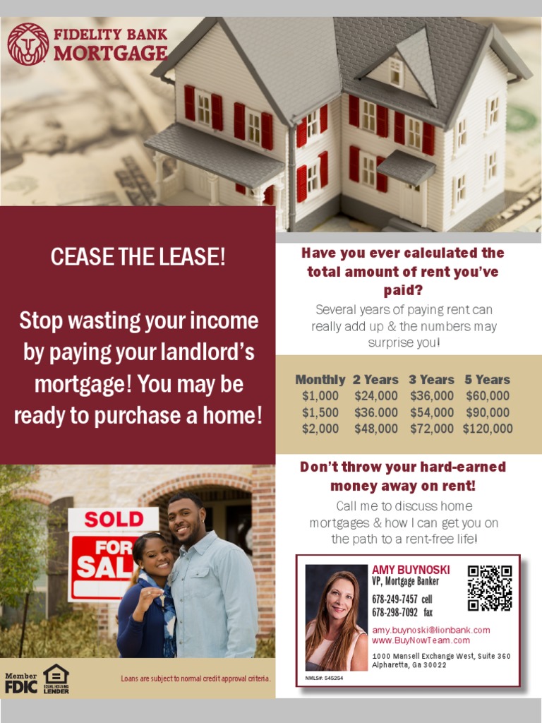 Rent-to-Own Flyer | PDF | Mortgage Loan | Urban