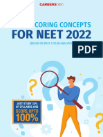 Most Scoring Concepts: For Neet 2022