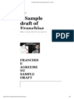 A Sample Draft of Franchise Agreement - LexForti
