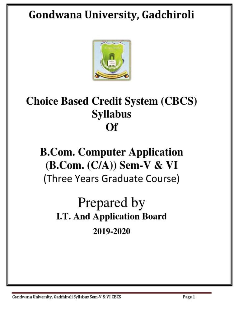 Syllabus Bcca 5TH & 6TH Sem | PDF | Method (Computer Programming ...