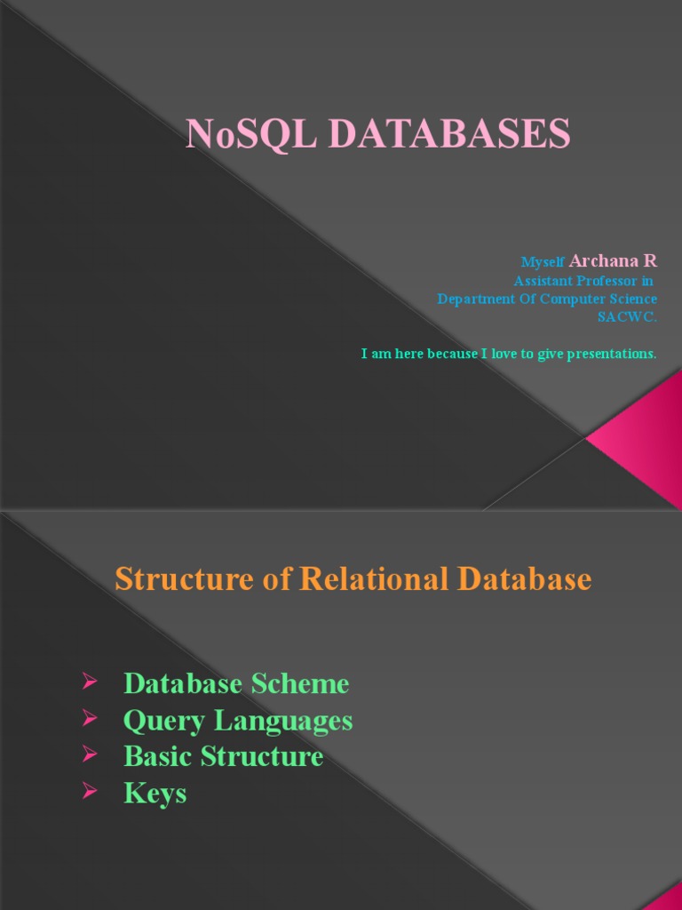 Nosql Basic Structure | PDF | Relational Model | Relational Database