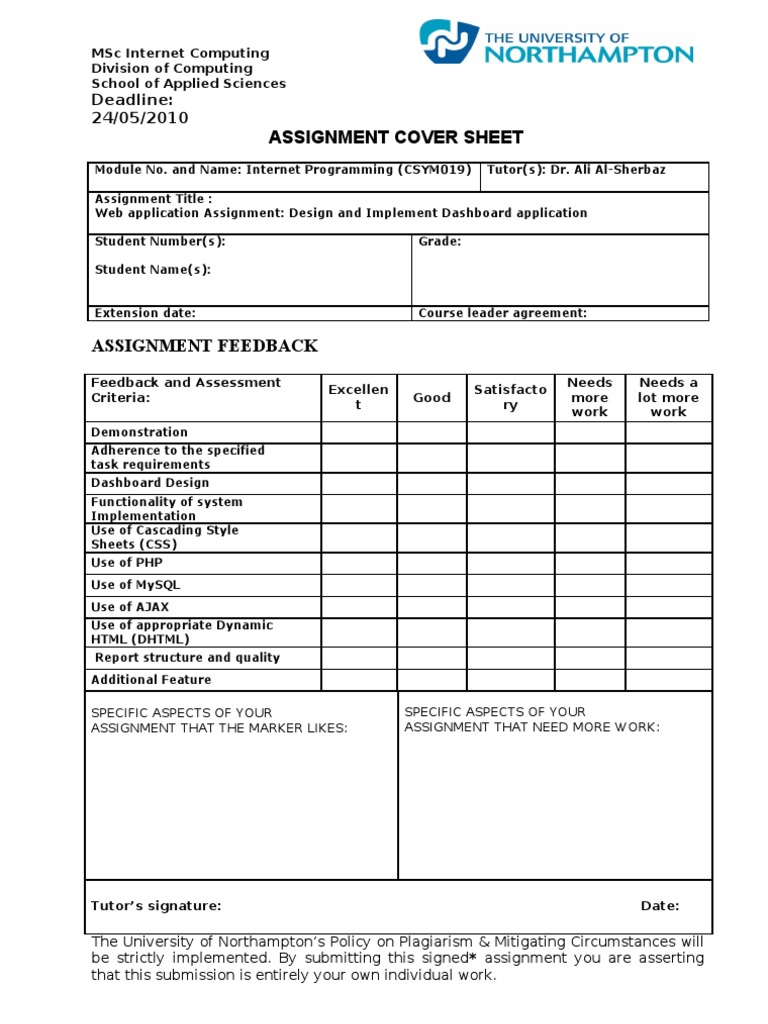 Html assignments for students with code picture