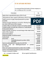 Statement of Affairs - P&s