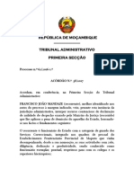 Acórdão N.º 38-2017 - Processo N.º 62-2016 - Francisco João Mandaze